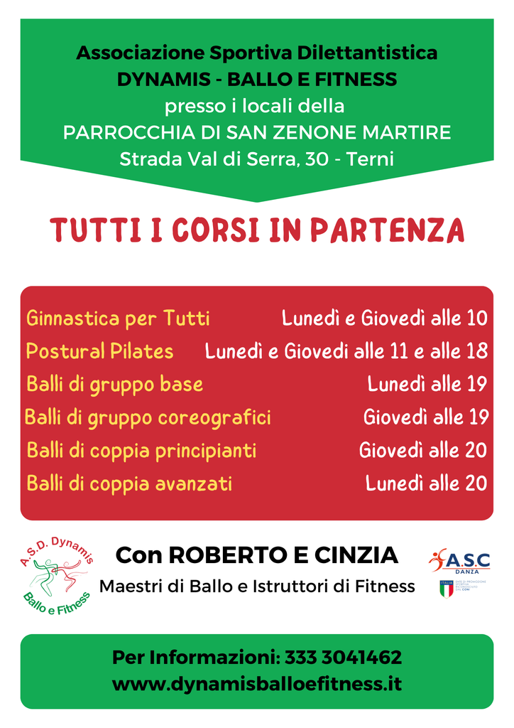 Rocca San Zenone – Orari dei corsi Rocca San Zenone – Orari dei corsi